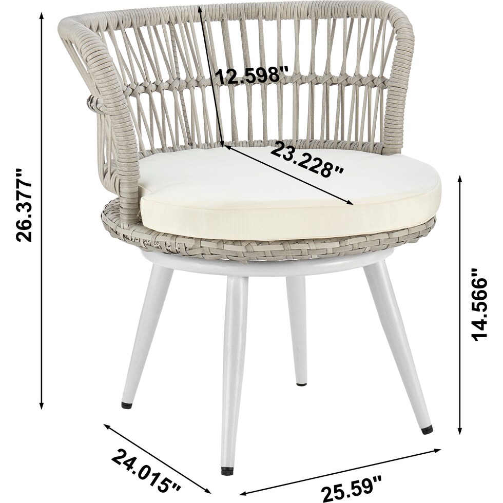 scottsdale white outdoor chair set   