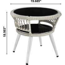 scottsdale white outdoor chair set   