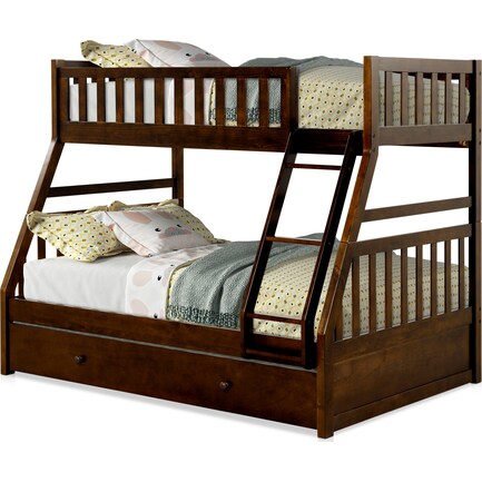 Scout Storage Bunk Bed Value City, Twin Over Twin Bunk Bed With Trundle And Storage Drawers