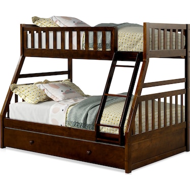 Scout Twin Over Full Trundle Bunk Bed - Espresso