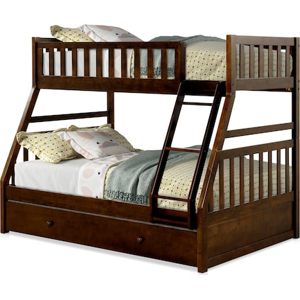 Undefined Value City Furniture, Espresso Twin Over Full Bunk Bed