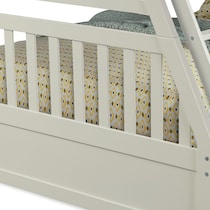 scout white twin over full bunk bed with trundle   