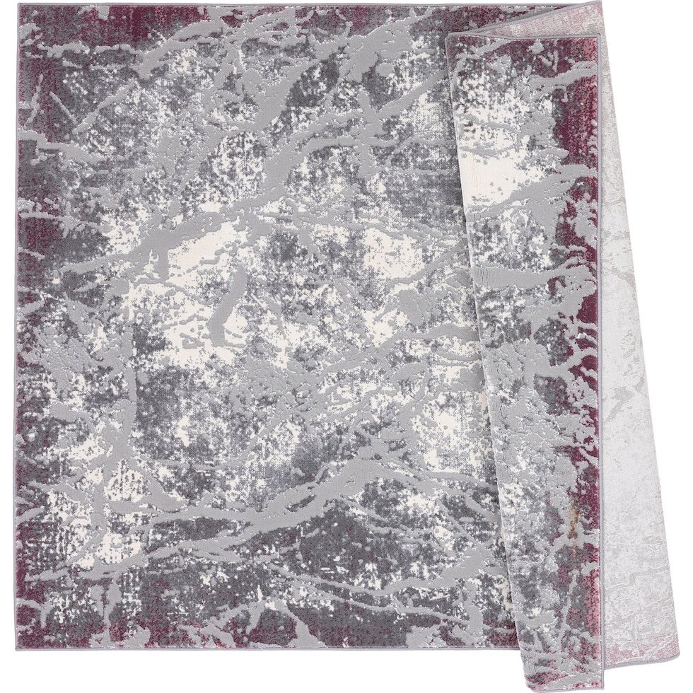 scribb gray purple area rug  x    