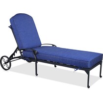 seabrook blue outdoor chaise   