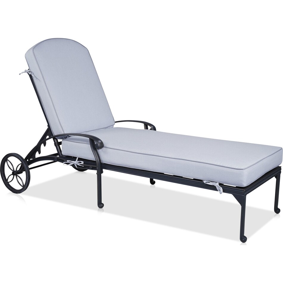 seabrook gray outdoor chaise   