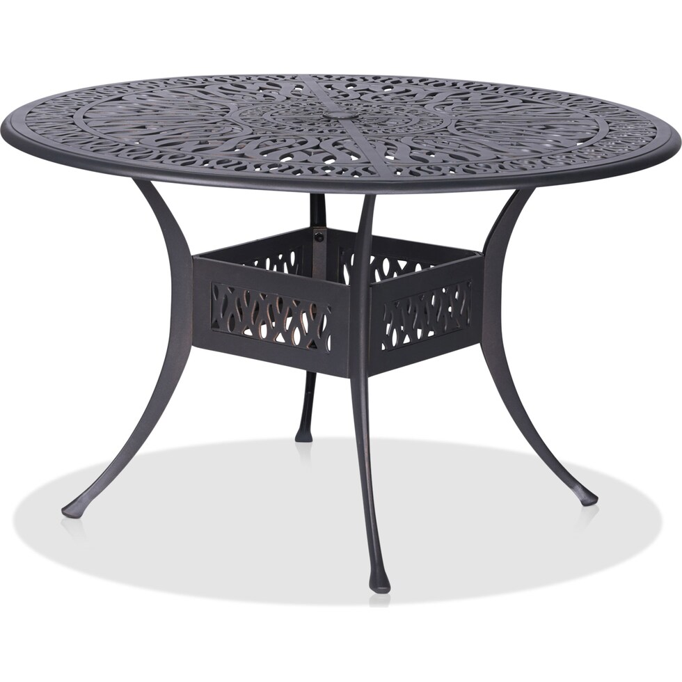 seabrook metal outdoor dining table   