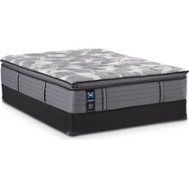sealy avonlea gray full mattress foundation set   