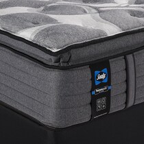 sealy avonlea gray full mattress foundation set   