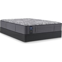 sealy avonlea gray twin mattress foundation set   