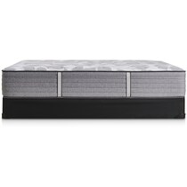 sealy dantley gray california king mattress split low profile foundation set   