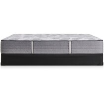 sealy dantley gray king mattress split foundation set   