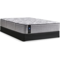 sealy dantley gray king mattress split foundation set   