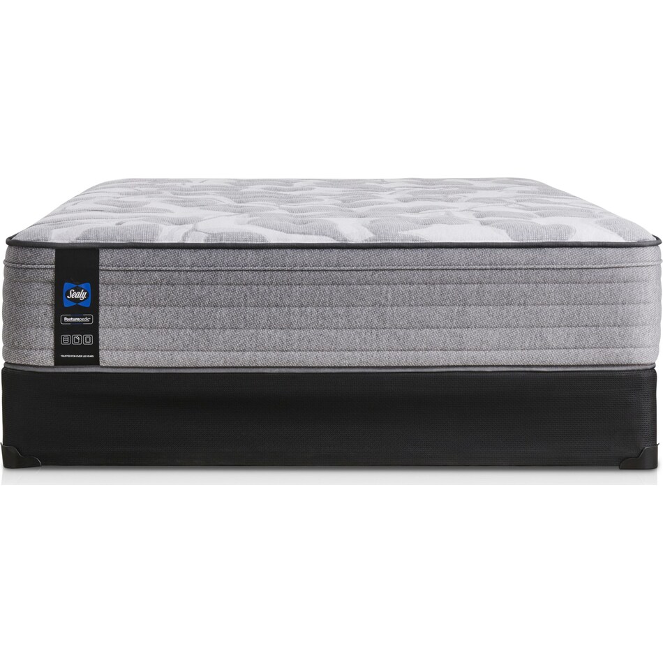Sealy Dantley Medium Queen Mattress and LowProfile Foundation Value City Furniture