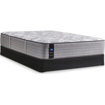 sealy dantley gray twin mattress low profile foundation set   