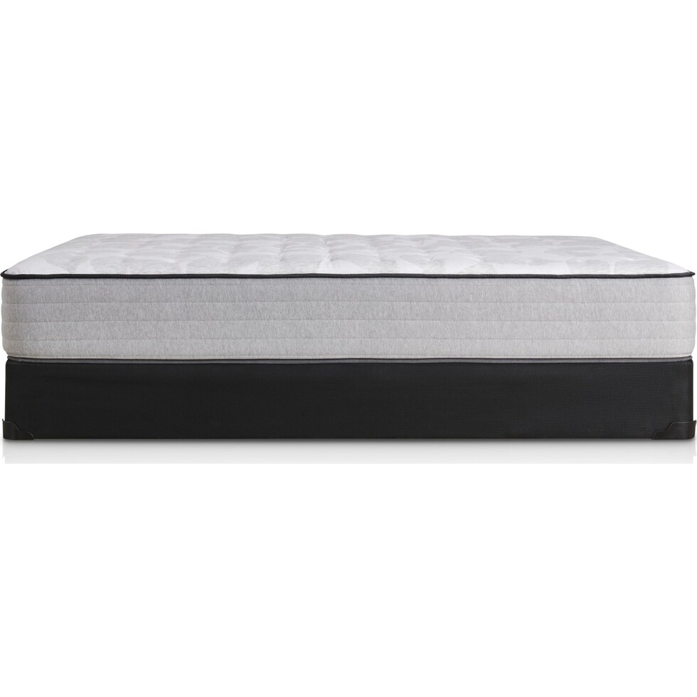 sealy diggens gray twin mattress low profile foundation set   