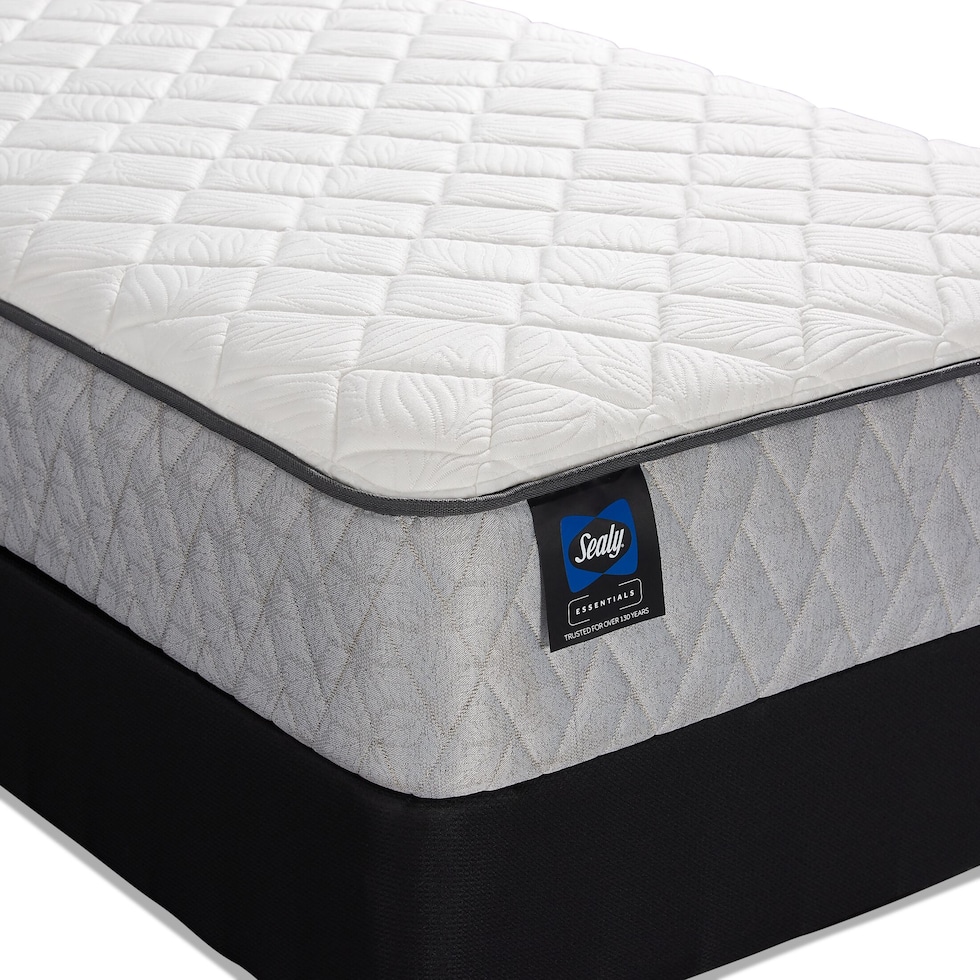 sealy elmcroft white queen mattress foundation set   