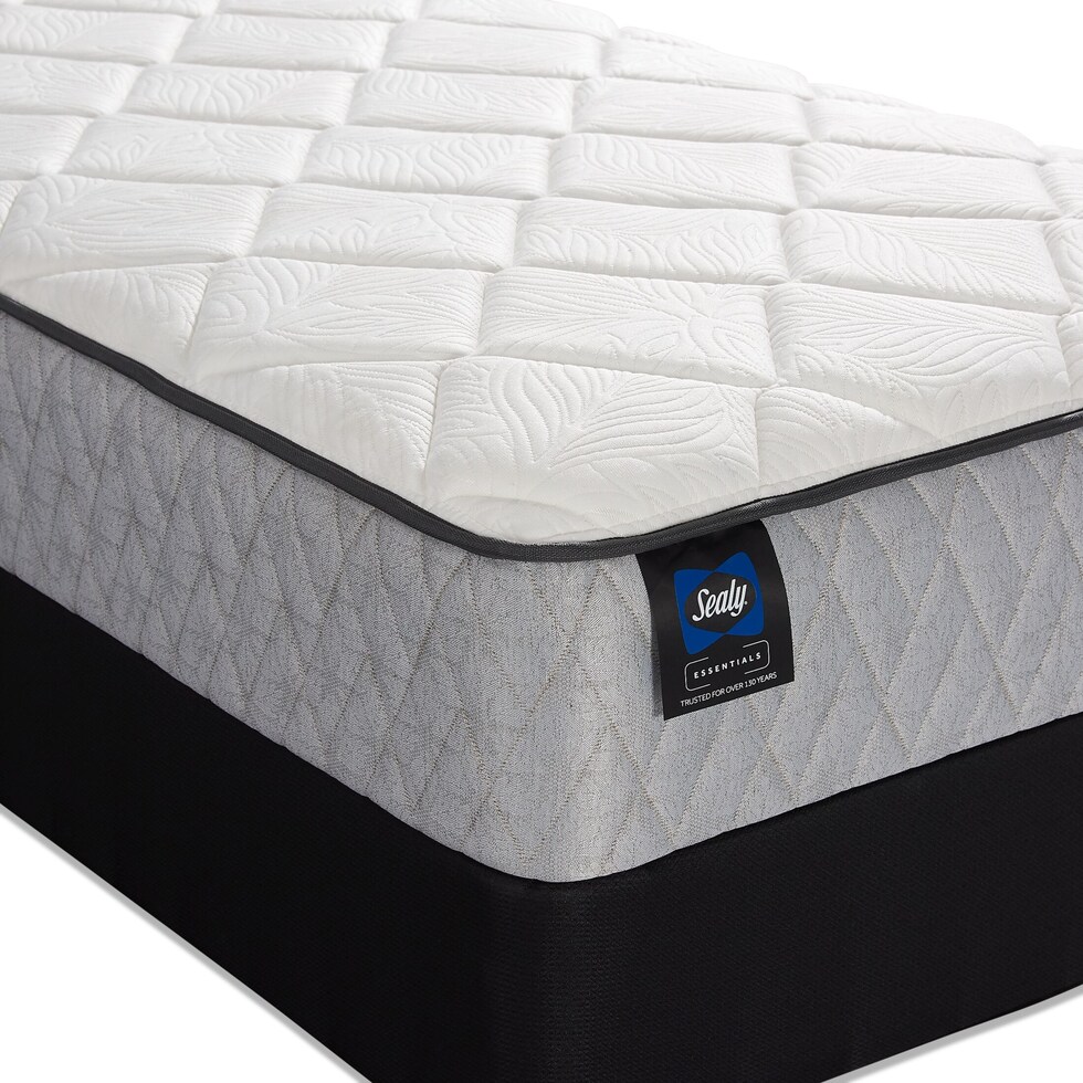 sealy gilroy white queen mattress foundation set   