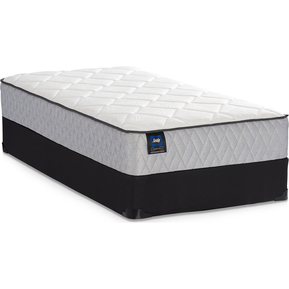 sealy gilroy white queen mattress split foundation set   