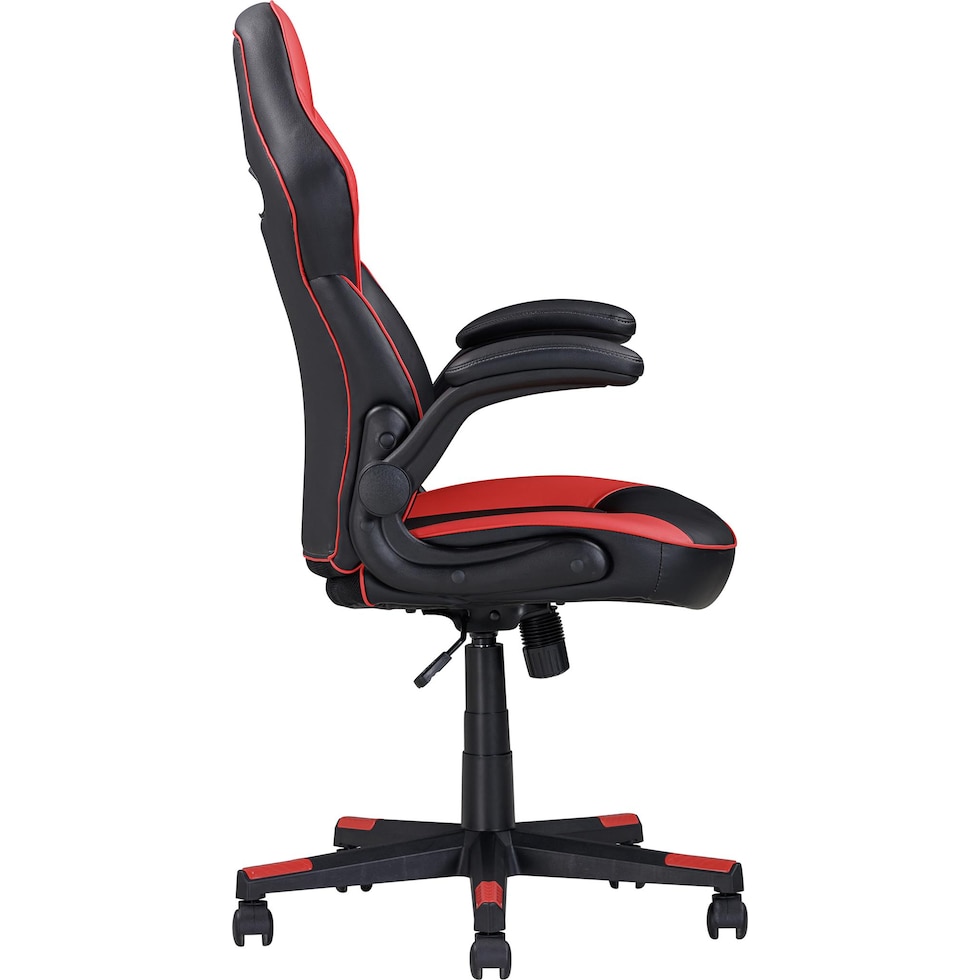 sealy black red desk chair   