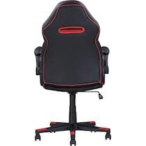 sealy black red desk chair   