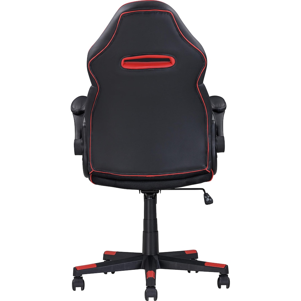 sealy black red desk chair   