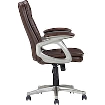 sealy dark brown desk chair   