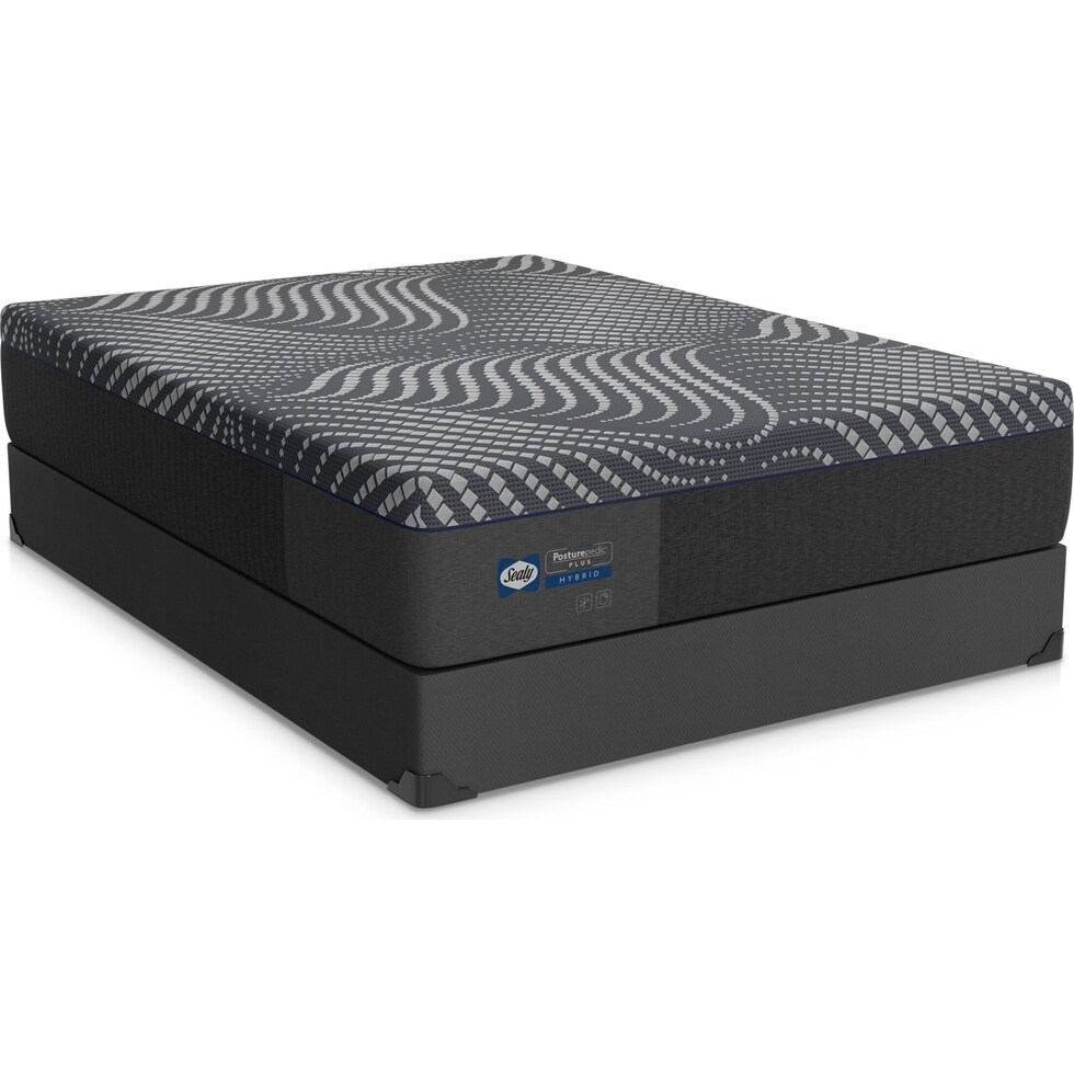 sealy® brenham gray king mattress split foundation set   