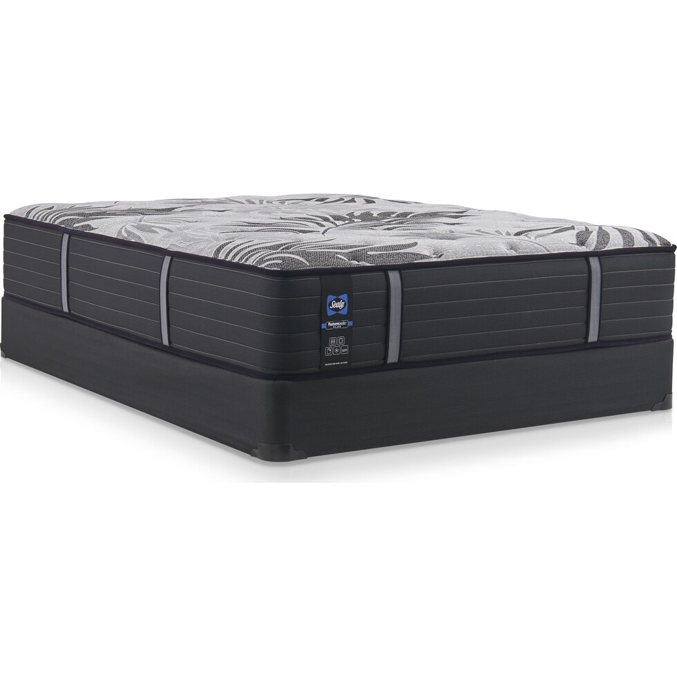 sealy® brigerton mattress collection gray california king mattress foundation set   