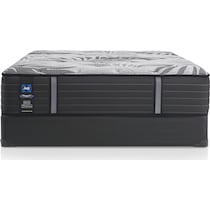 sealy® brigerton mattress collection gray full mattress foundation set   
