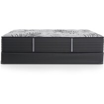 sealy® brigerton mattress collection gray queen mattress low profile foundation set   
