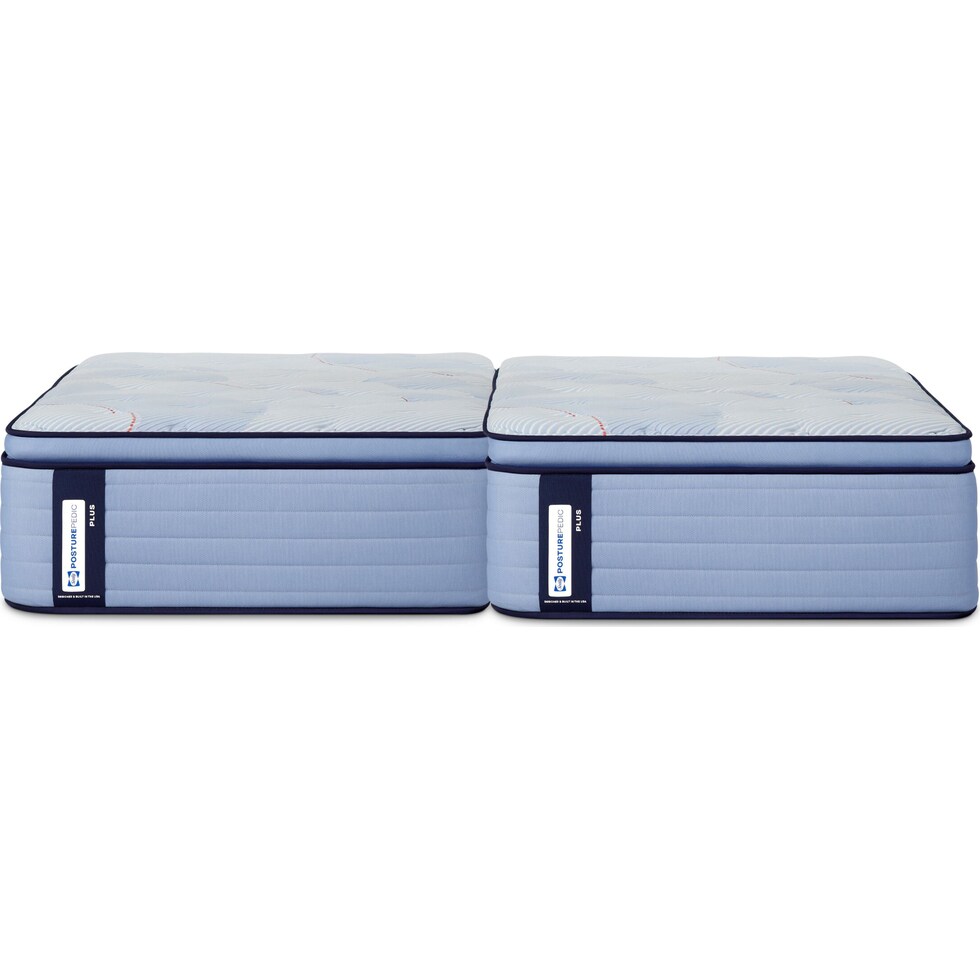 sealy® elmsford blue split king mattress   