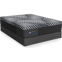sealy® hight point mattress collection gray king mattress low profile foundation set   