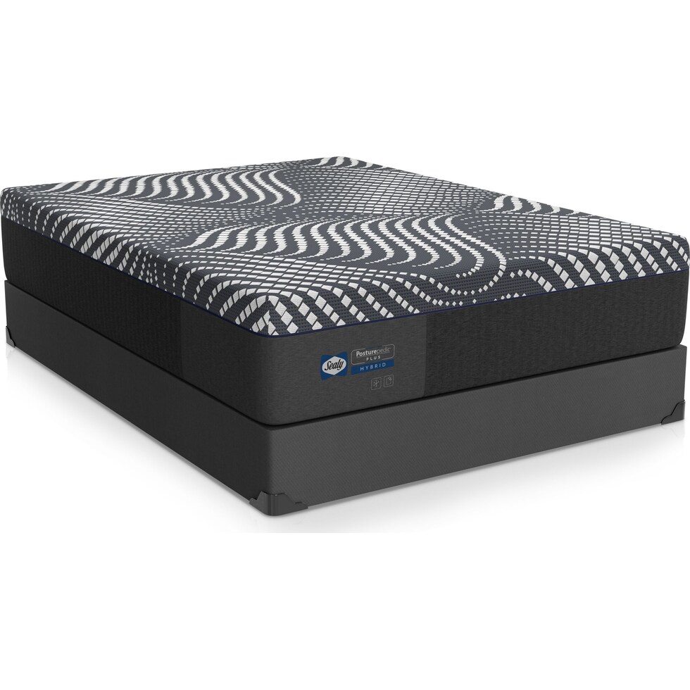 sealy® hight point mattress collection gray king mattress low profile foundation set   