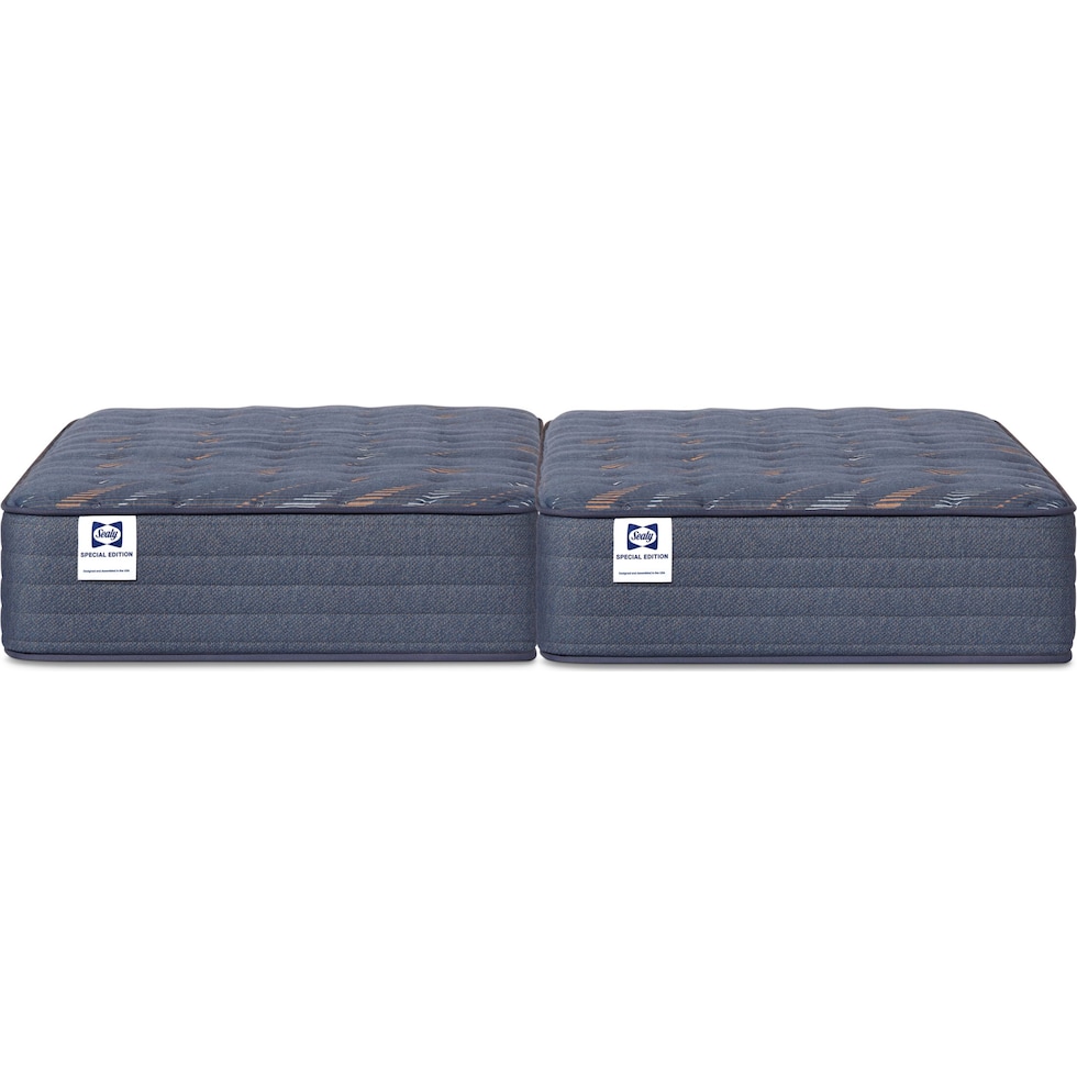 sealy® weston lane blue split king mattress   