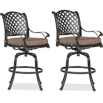 seaside light brown outdoor bar stools   