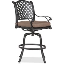 seaside light brown outdoor bar stools   