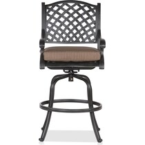 seaside light brown outdoor bar stools   