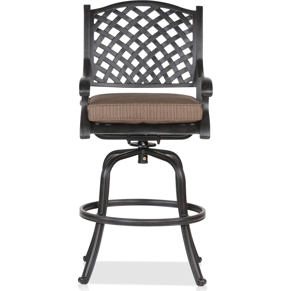 seaside light brown outdoor bar stools   