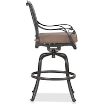 seaside light brown outdoor bar stools   