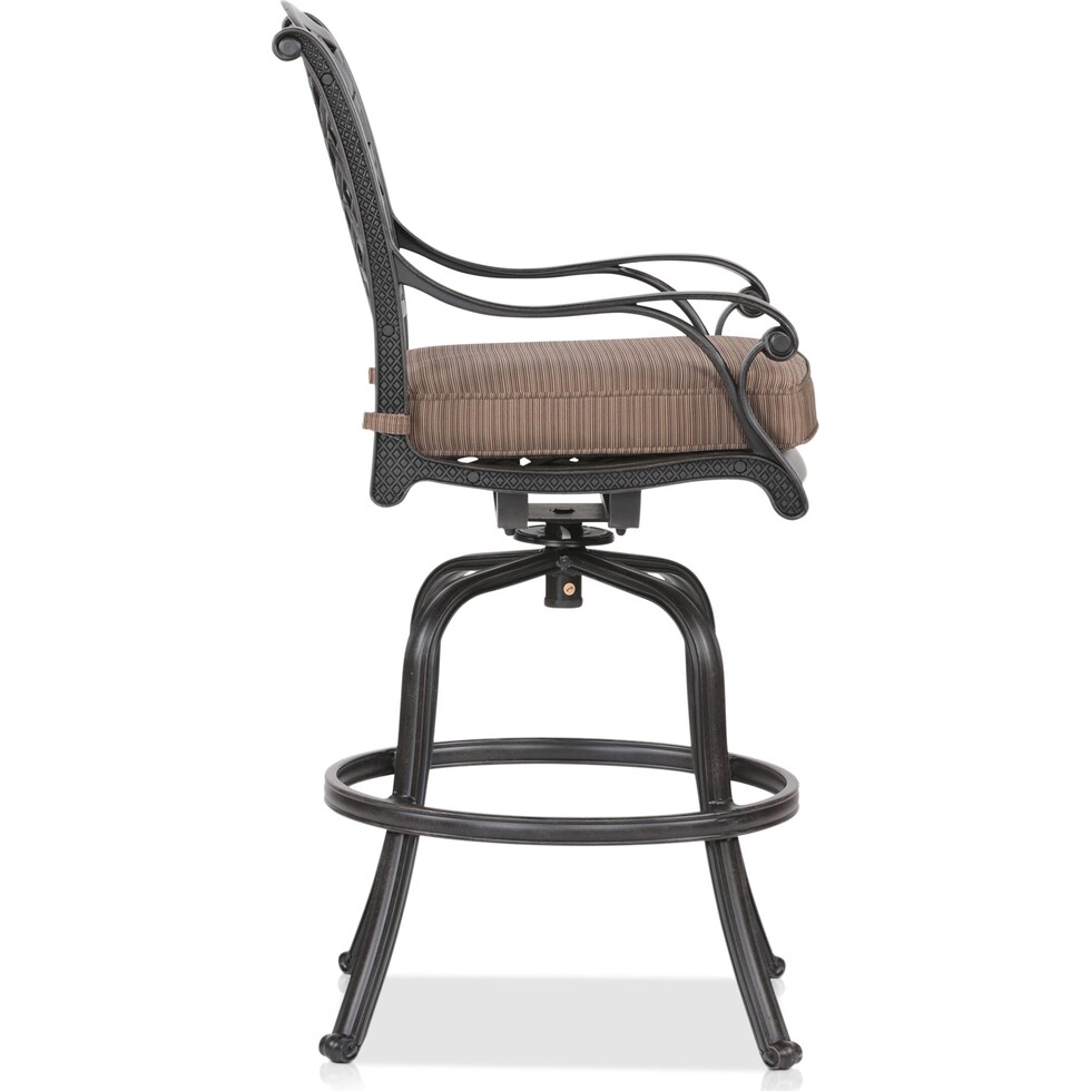 seaside light brown outdoor bar stools   