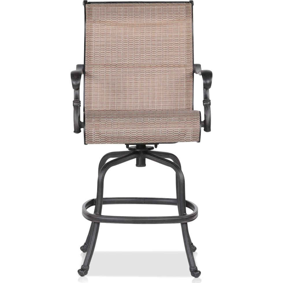 seaside light brown outdoor bar stools   