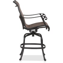 seaside light brown outdoor bar stools   