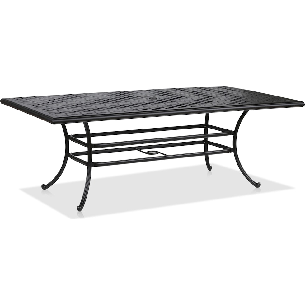 seaside metal outdoor dining table   