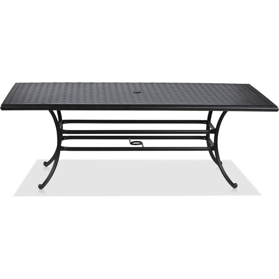 seaside metal outdoor dining table   