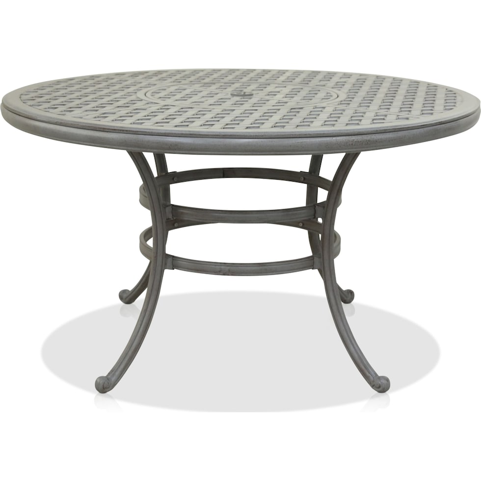 seaside metal outdoor dining table   