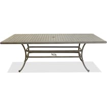 seaside metal outdoor dining table   