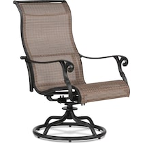 seaside metal outdoor swivel rocker   