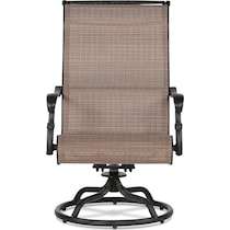 seaside metal outdoor swivel rocker   