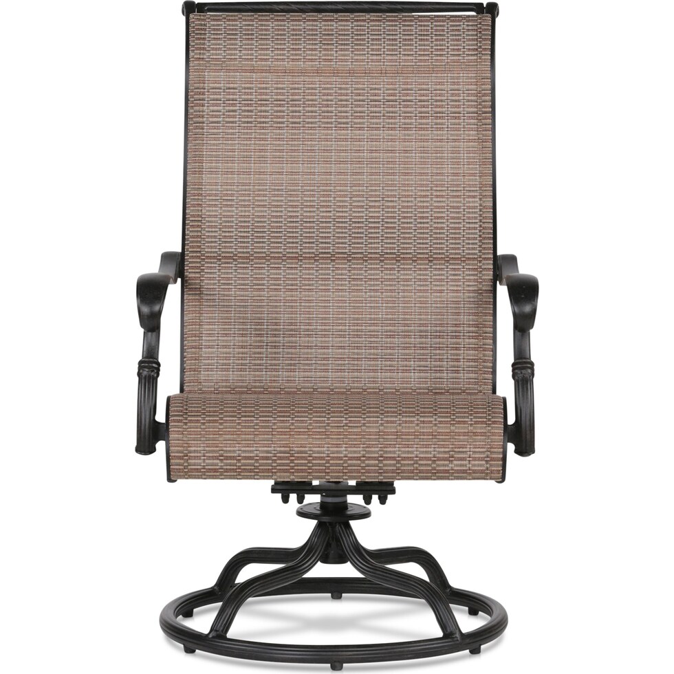 seaside metal outdoor swivel rocker   