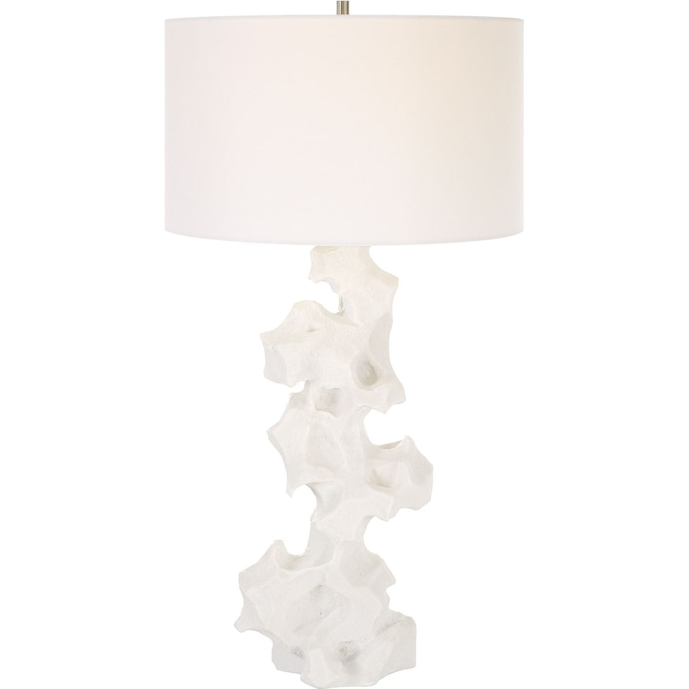 seaside white table lamp   